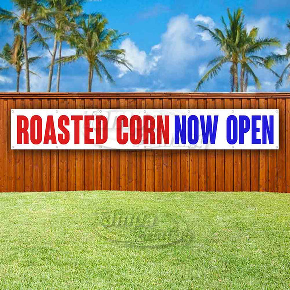 Roasted Corn Now Open XL Banner