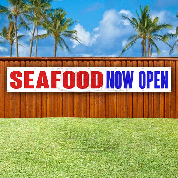Seafood Now Open XL Banner