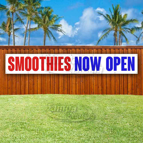 Smoothies Now Open XL Banner