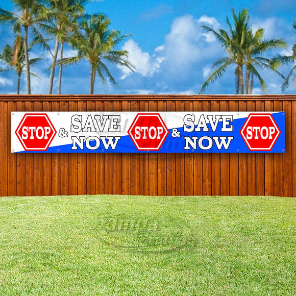 Stop & Save Now XL Banner