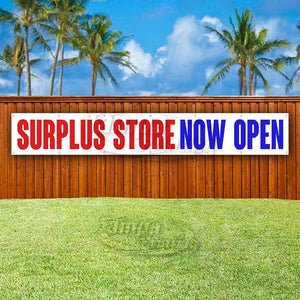 Surplus Store Now Open XL Banner