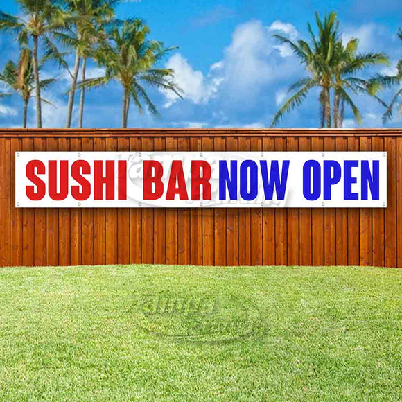 Sushi Bar Now Open XL Banner