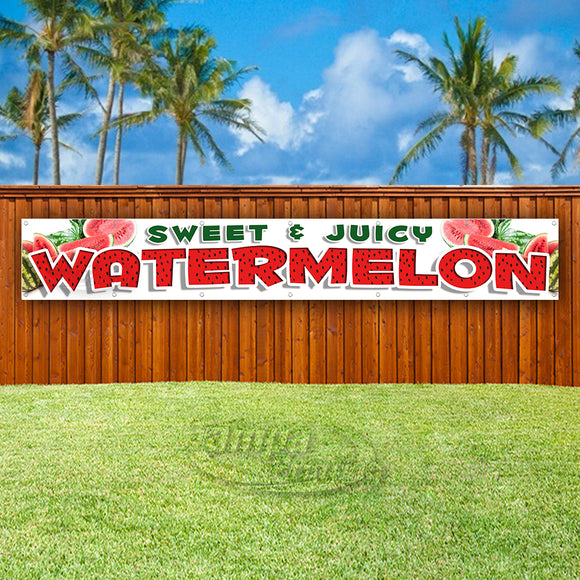 Sweet & Juicy Watermelons XL Banner