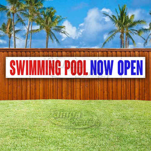 Swimming Pool Now Open XL Banner