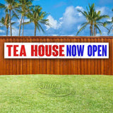 Tea House Now Open XL Banner