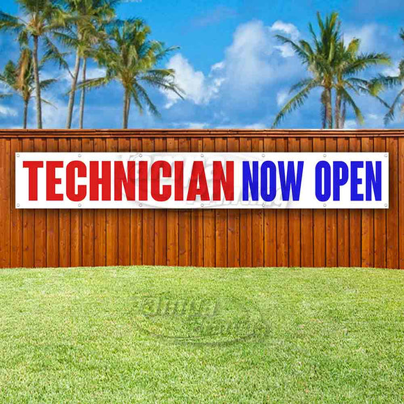 Technician Now Open XL Banner