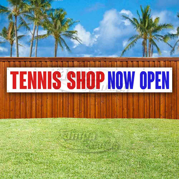 Tennis Shop Now Open XL Banner