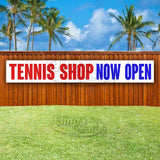Tennis Shop Now Open XL Banner