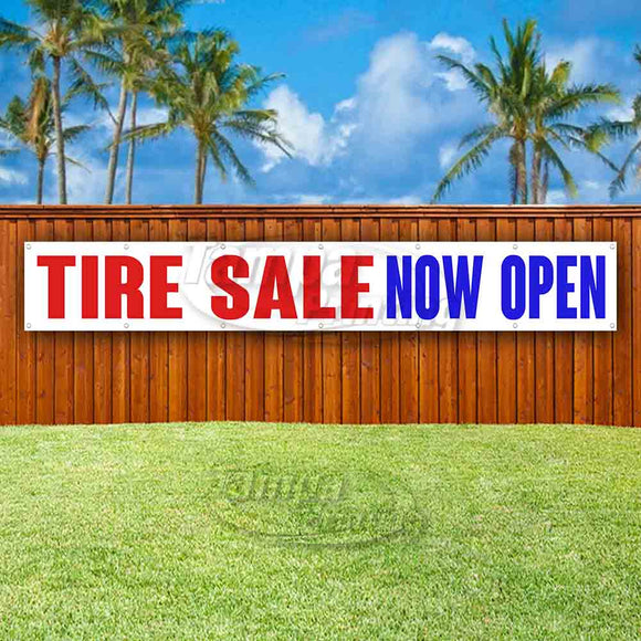 Tire Sale Now Open XL Banner