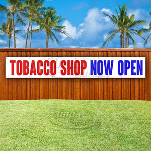 Tobbaco Shop Now Open XL Banner