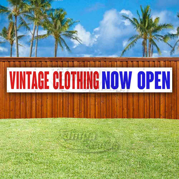 Vintage Clothing Now Open XL Banner