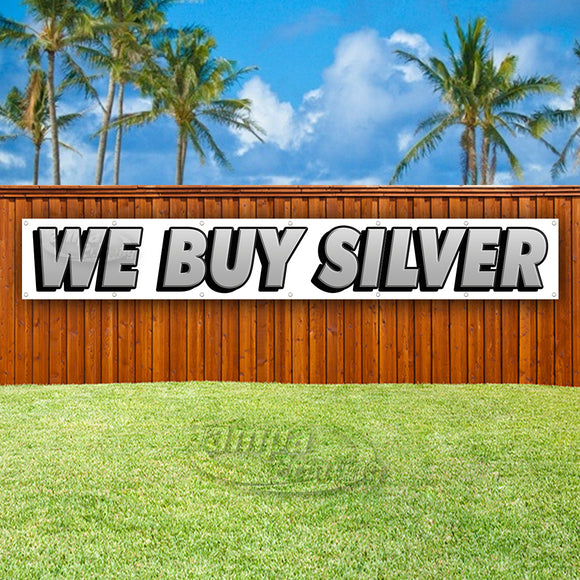 We Buy Silver XL Banner