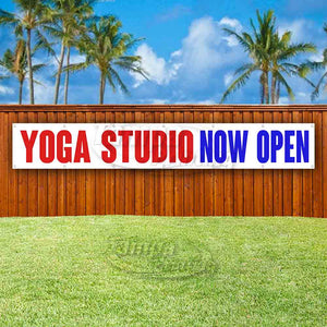 Yoga Studio Now Open XL Banner