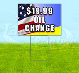 $17.99 Oil Change Yard Sign