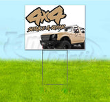 4x4 Service & Repair Yard Sign