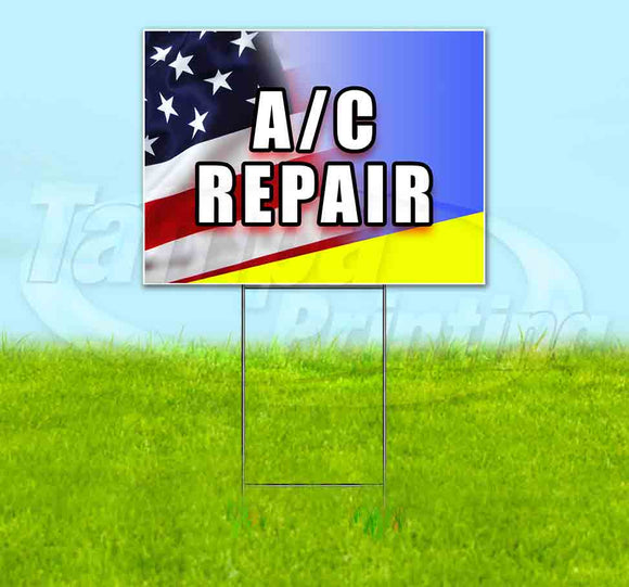 AC Repair Yard Sign