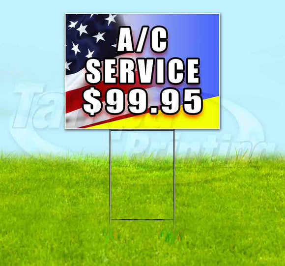 AC Service $19.95 Yard Sign