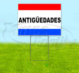 Antiguedades Yard Sign
