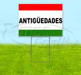 Antiguedades Yard Sign