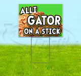 Alligator On A Stick Yard Sign