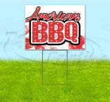 American BBQ Yard Sign