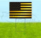 American Flag Yard Sign
