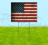 American Flag Yard Sign