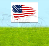 American Flag Yard Sign