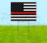 American Flag Yard Sign