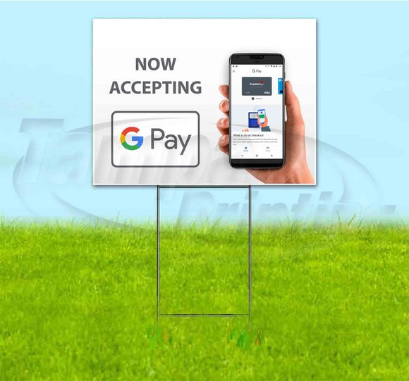 Android Pay Yard Sign