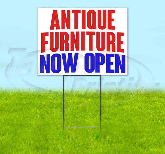 Antique Furniture Now Open Yard Sign