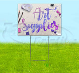 Art Supplies Yard Sign