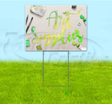 Art Supplies Yard Sign