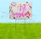 Art Supplies Yard Sign