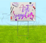 Art Supplies Yard Sign