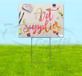 Art Supplies Yard Sign