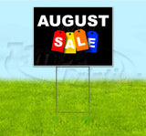 August Sale Tag Yard Sign
