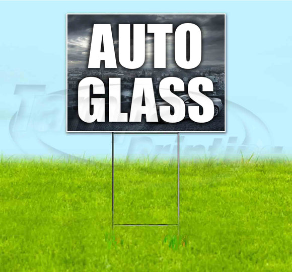 Auto Glass Yard Sign