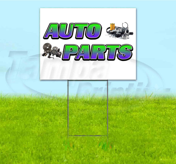 Auto Parts Yard Sign