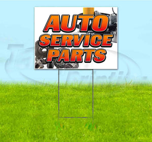 Auto Service Parts Yard Sign