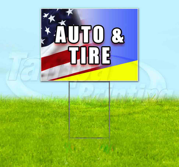 Auto and Tire Yard Sign