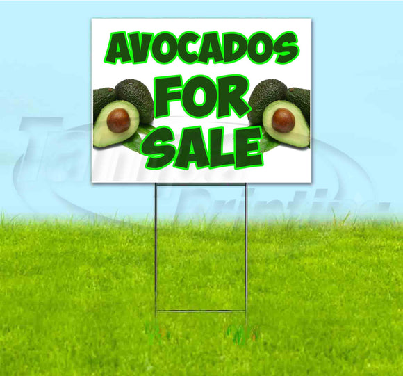 Avocados For Sale Yard Sign