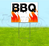 BBQ Flames Yard Sign