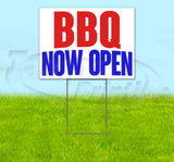 BBQ Now Open Yard Sign