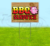 BBQ Sandwich Pig Yard Sign