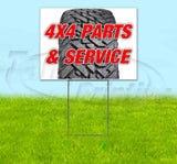 4x4 Parts & Service Yard Sign
