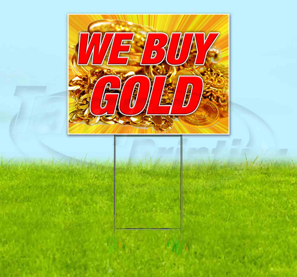We Buy Gold v3 Yard Sign
