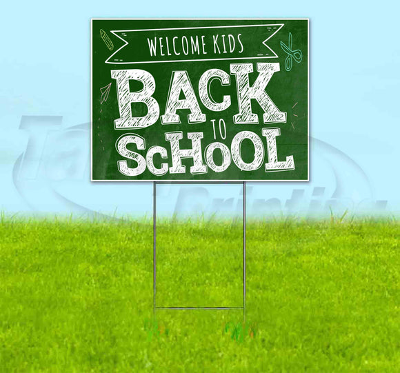 Back To School Yard Sign