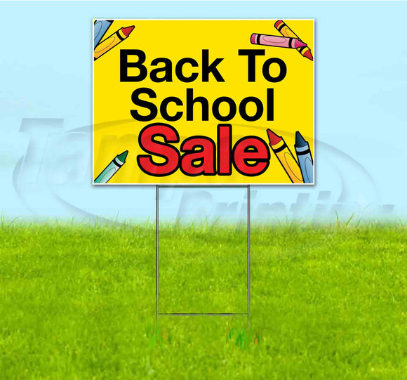Back To School Sale Yard Sign