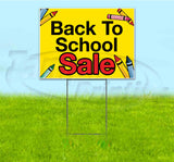 Back To School Sale Yard Sign